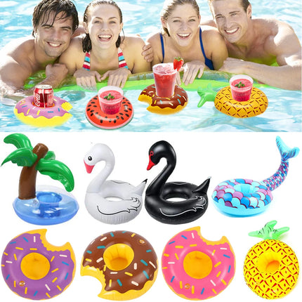 Floating Cup Holder Mat - Drink Cup Holder For Summer Swimming Pool Party
