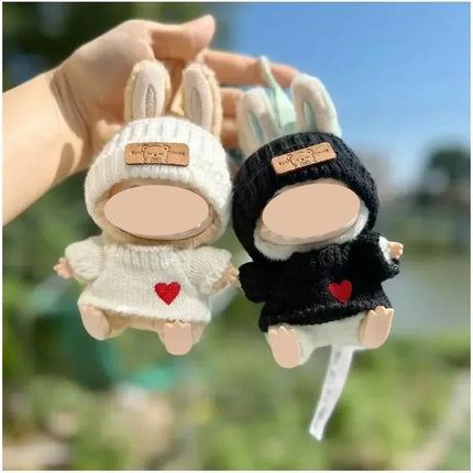 Bear Hat & Love Sweater Set for Labubu