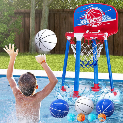Basketball Hoop Poolside with Backboard, Floating Pool Toys