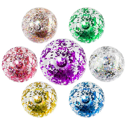 Sequin Beach Ball - Glitter Pool Toy for Parties & Swimming