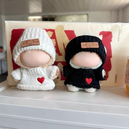 Bear Hat & Love Sweater Set for Labubu