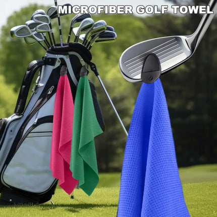 Golf Towel with Magnet - Waffle Pattern Microfiber for Men