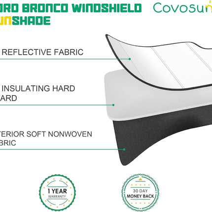 Premium Windshield Sunshade for Ford Bronco