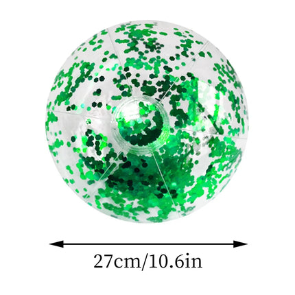 Sequin Beach Ball - Glitter Pool Toy for Parties & Swimming