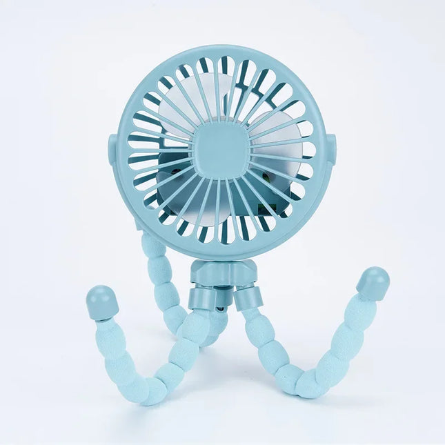 Silent Baby Fan (≤25dB) - Clip to Strollers, Wear as Neck Fan