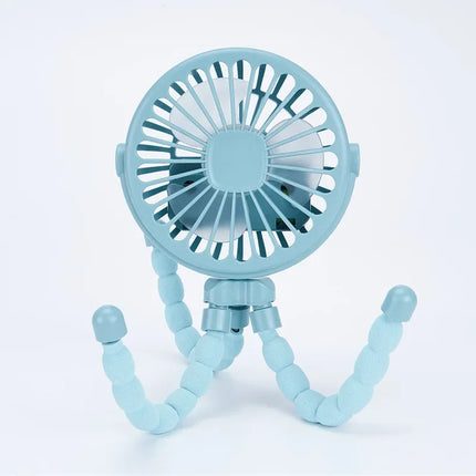 Silent Baby Fan (≤25dB) - Clip to Strollers, Wear as Neck Fan