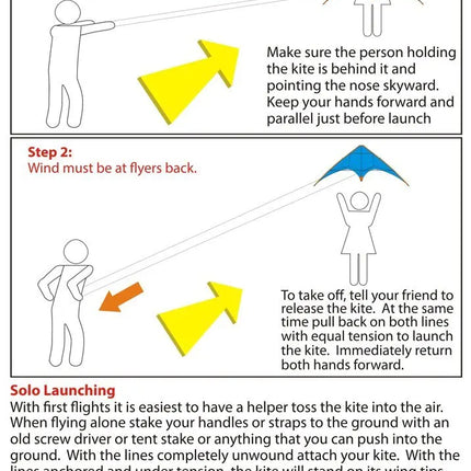 Professional Dual Line Stunt Kite With Handle And Line
