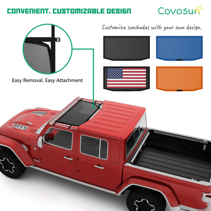 Covosun Jeep Gladiator Sun Shade Soft Top Replacement