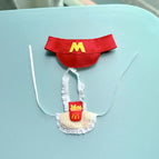 1set apron / fit 17cm labubu