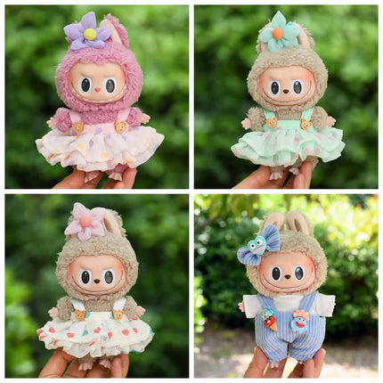 Cute Mini Plush Dolls Clothes Outfit Accessories Set