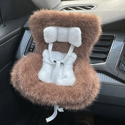 Car Doll Safety Seat for 17cm Labubu Cartoon Chair