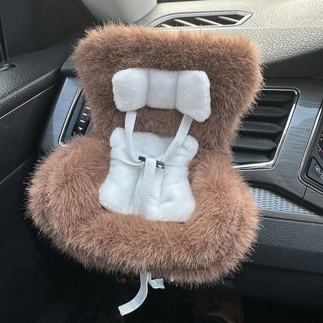 Car Doll Safety Seat for 17cm Labubu Cartoon Chair