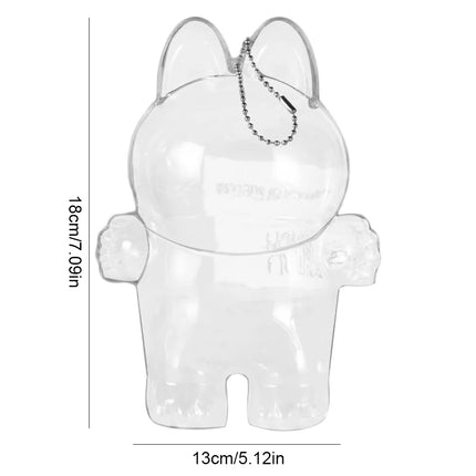 For Labubu V1 V2 Transparent Protective Cover
