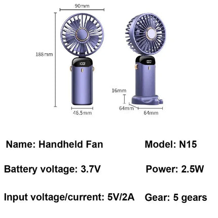 Handheld Mini Fan 3000mAh