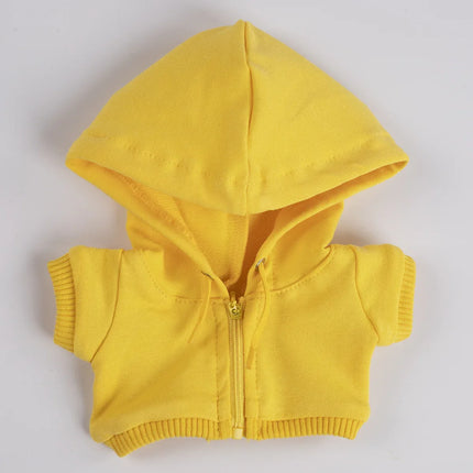 Stylish Hooded Zipper Sweatshirt Outfit Set  for 15-17cm Labubu Dolls
