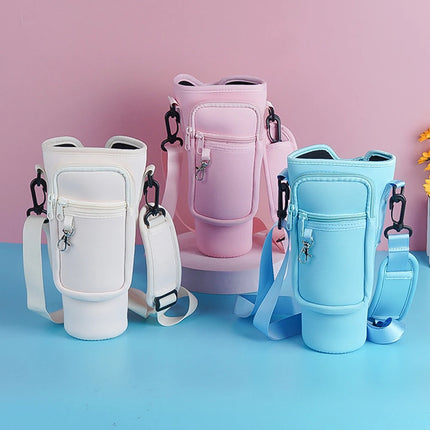 40oz Neoprene Water Bottle Pouch Holder Carrier Bag