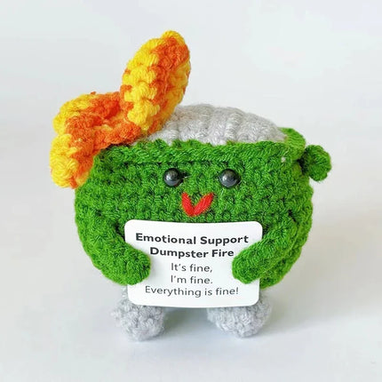 Crochet Sunflower Doll Handmade Knitted Gift for Mom from Daughter Son