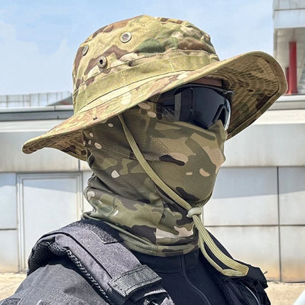 Camouflage Boonie Cap & Balaclava Set