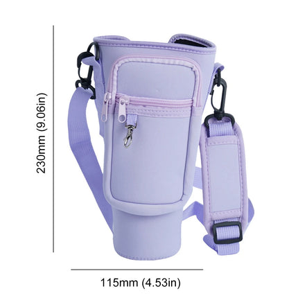 40oz Neoprene Water Bottle Pouch Holder Carrier Bag