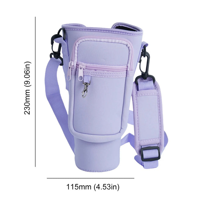 40oz Neoprene Water Bottle Pouch Holder Carrier Bag