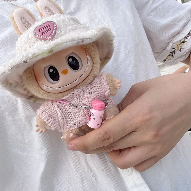 17cm Labubu K-Pop Idol Overalls Set