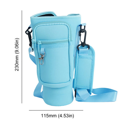 40oz Neoprene Water Bottle Pouch Holder Carrier Bag