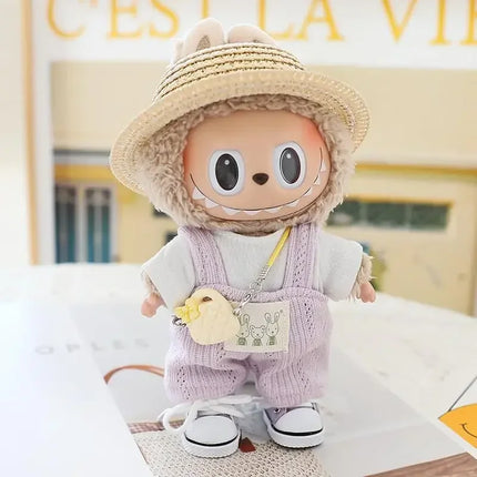 For 17cm Ropa Labubu v1/v2/v3 cloth Doll T-Shirt