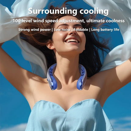 8000mAh USB Hanging Neck Fan
