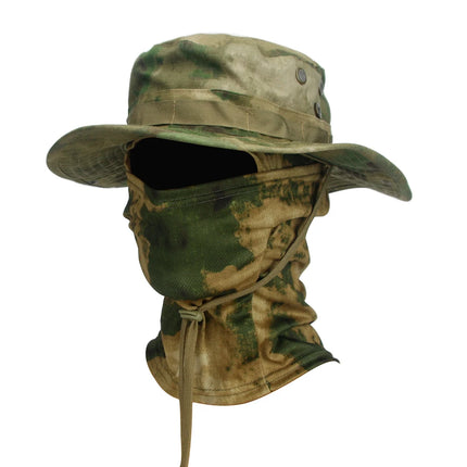 Camouflage Boonie Cap & Balaclava Set