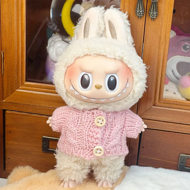 Labubu Doll Clothes Outfit Accessories For 15/17cm