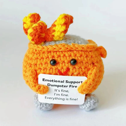 Crochet Sunflower Doll Handmade Knitted Gift for Mom from Daughter Son