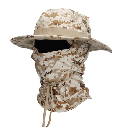 Camouflage Boonie Cap & Balaclava Set