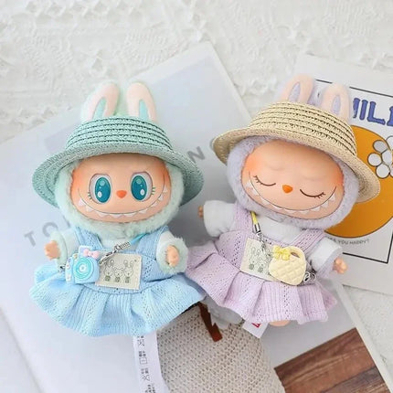 For 17cm Ropa Labubu v1/v2/v3 cloth Doll T-Shirt