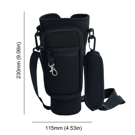 40oz Neoprene Water Bottle Pouch Holder Carrier Bag