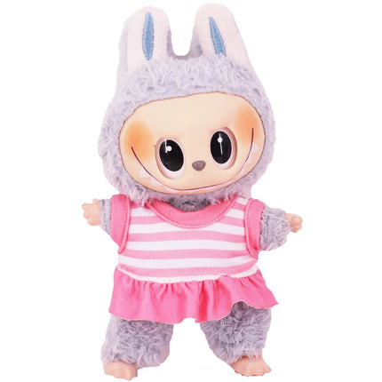 Doll Swimsuit+Glasses For labubu 17cm Plush Doll