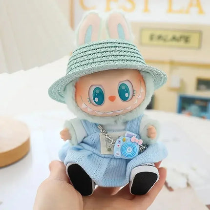 For 17cm Ropa Labubu v1/v2/v3 cloth Doll T-Shirt