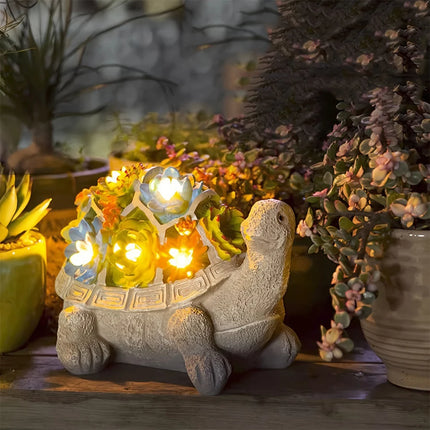 Turtle Statue LED Lights