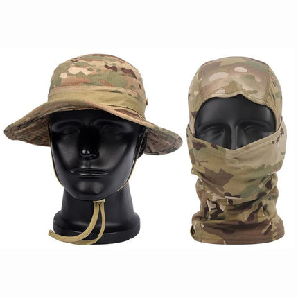 Camouflage Boonie Cap & Balaclava Set