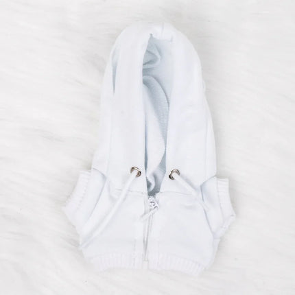 Stylish Hooded Zipper Sweatshirt Outfit Set  for 15-17cm Labubu Dolls