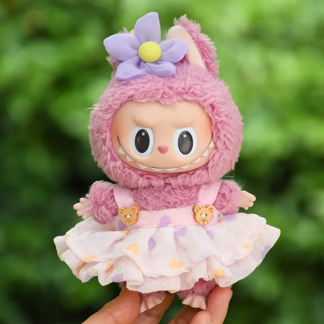Cute Mini Plush Dolls Clothes Outfit Accessories Set