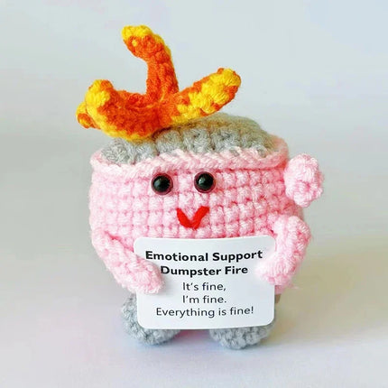 Crochet Sunflower Doll Handmade Knitted Gift for Mom from Daughter Son