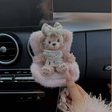 Car Doll Safety Seat for 17cm Labubu Cartoon Chair
