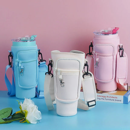 40oz Neoprene Water Bottle Pouch Holder Carrier Bag