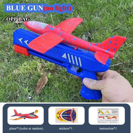 Foam Plane Launcher Outdoor Toy for Boys