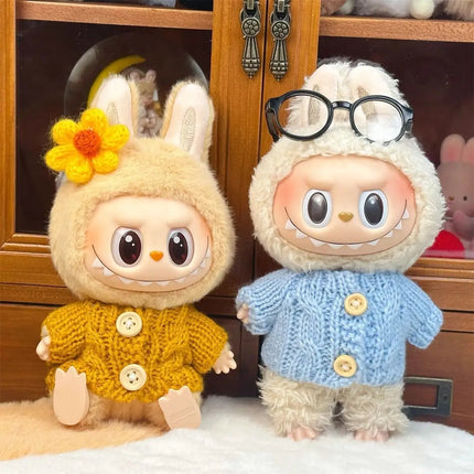 Labubu Doll Clothes Outfit Accessories For 15/17cm