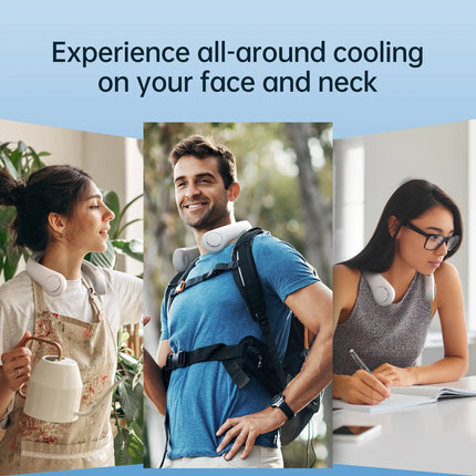 Portable Neck Fan Upgraded, 5000mAh Battery