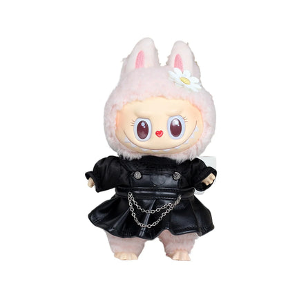 Labubu Doll's Clothes, Leather Jacket T-shirt Pants Dress