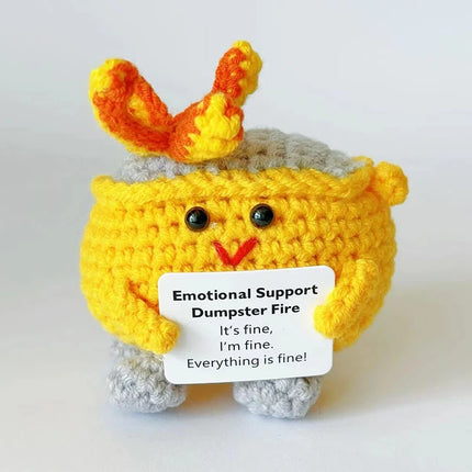 Crochet Sunflower Doll Handmade Knitted Gift for Mom from Daughter Son