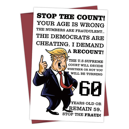 Funny Trump Theme Hilarious Greeting Card
