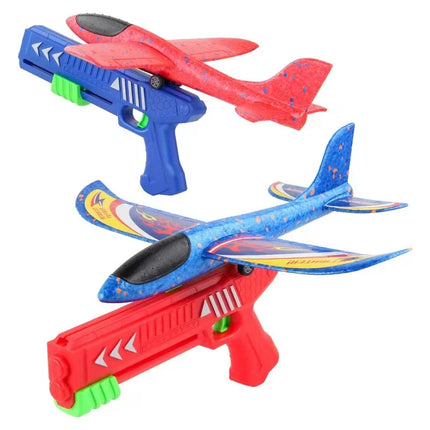 Foam Plane Launcher Outdoor Toy for Boys